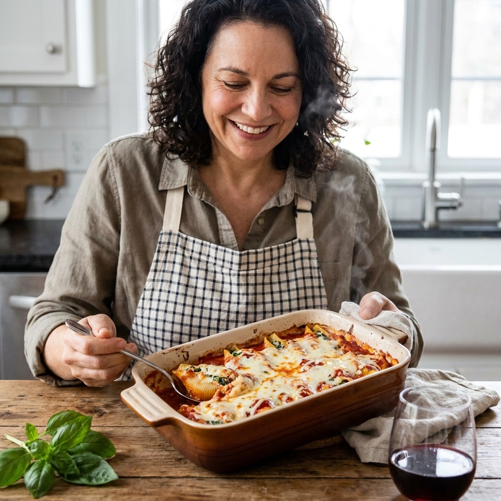 Ricotta and Spinach Stuffed Shells