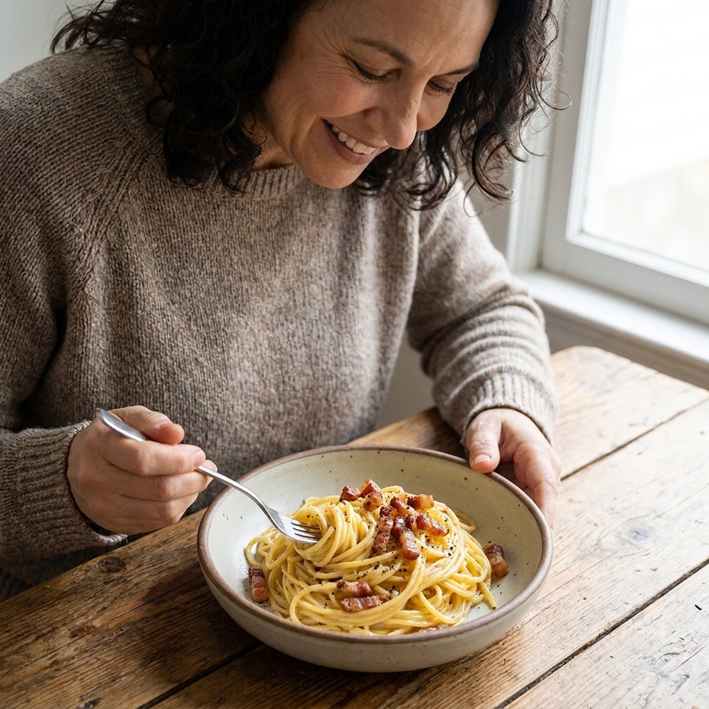 Authentic Roman Carbonara Without Cream