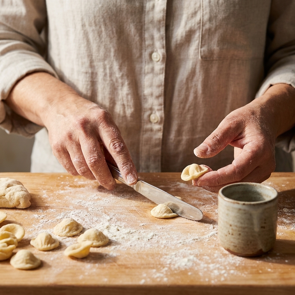 Authentic Homemade Orecchiette