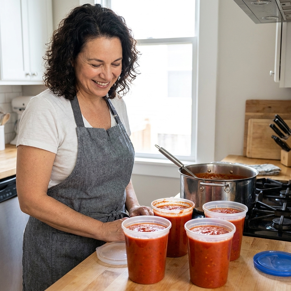 Freeze, Store, and Reheat Homemade Pasta Sauces