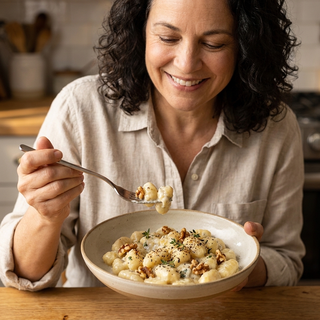 10-Minute Gnocchi with Gorgonzola and Walnuts