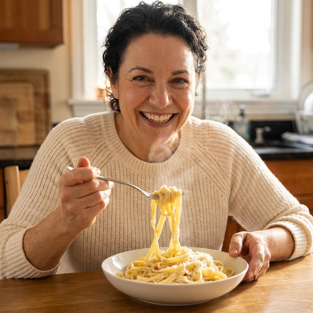 Real Fettuccine Alfredo (Butter, Parmesan, Pasta Water)